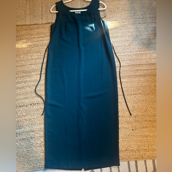 Vintage R&M Richards by Karen Kwong Teal Sheath Dress - Picture 1 of 7